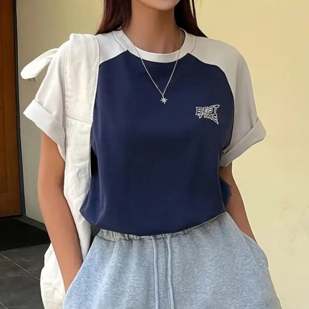 Stylish Color Block Top - Picture 2 of 3